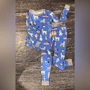 Little Sleepies Dapper Dogs size 4T two piece Pajamas